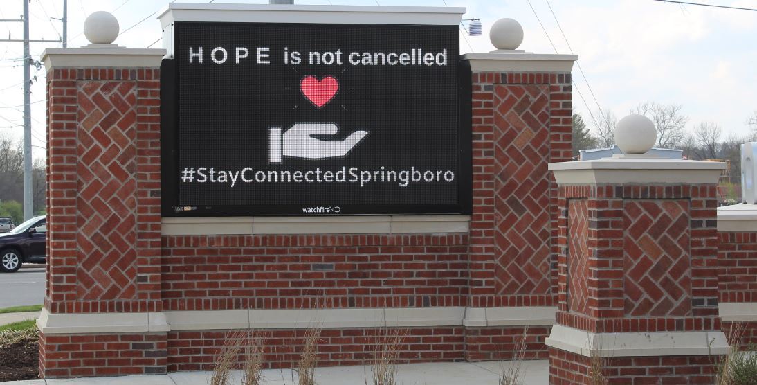 gateway sign that reads 