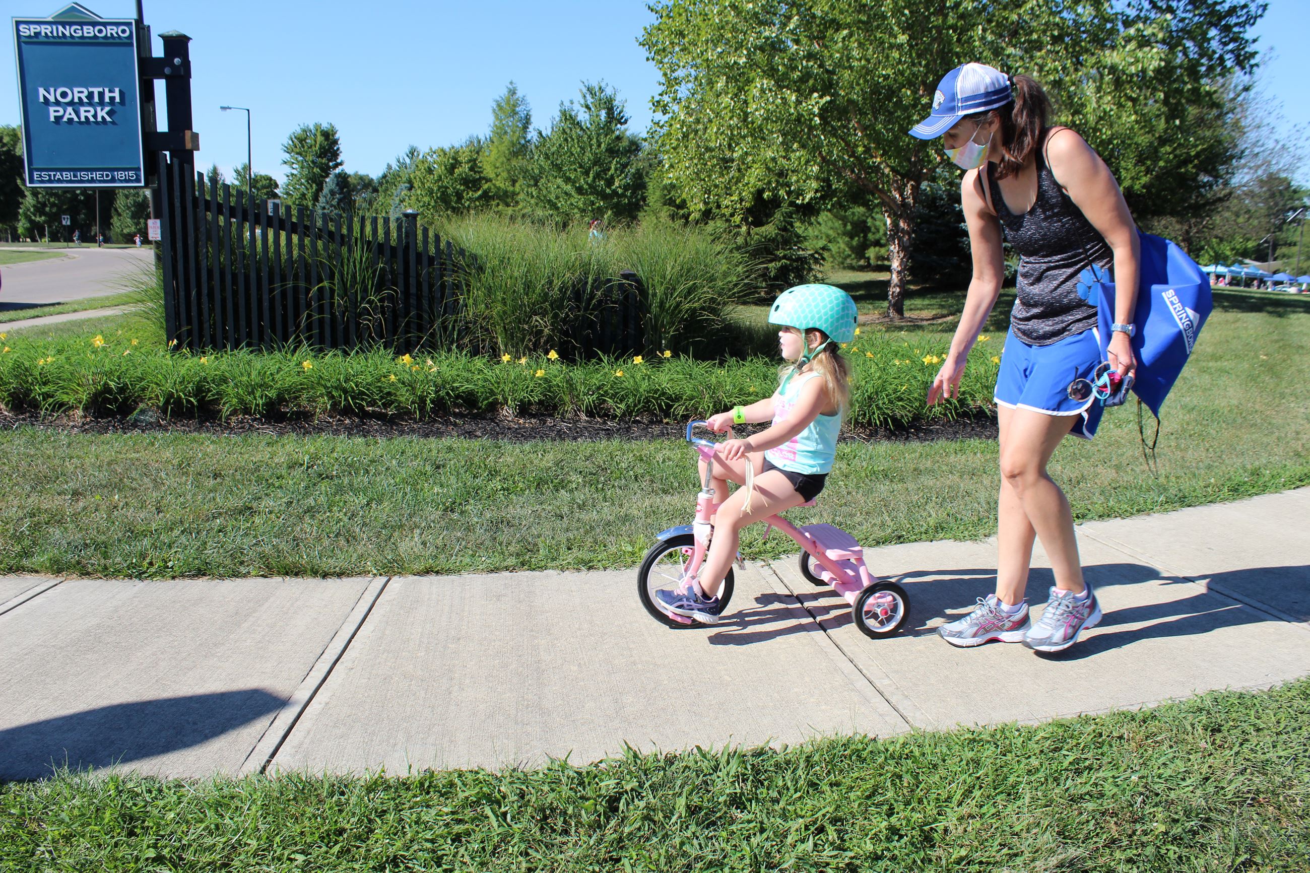 Mother with stroller