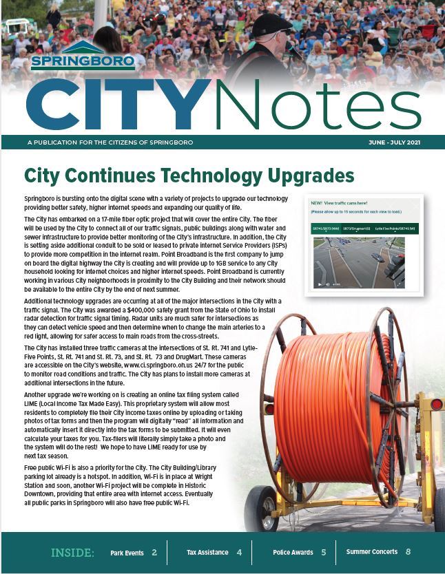 City Notes June July cover