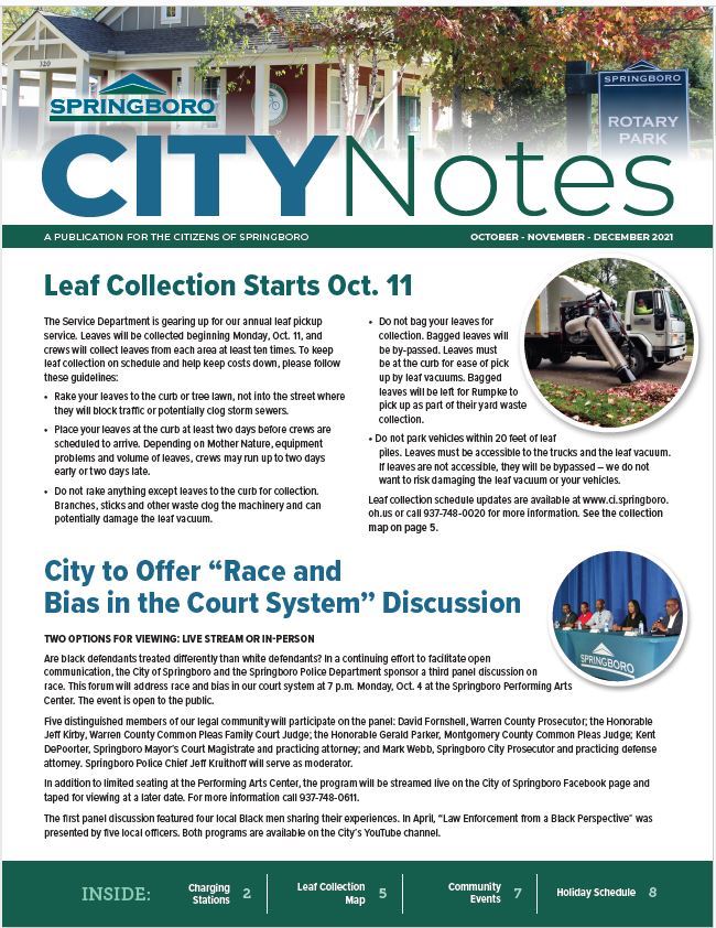 Oct Dec 2021 City Notes