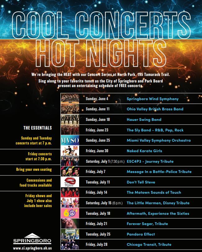 Concert lineup 2023 North Park