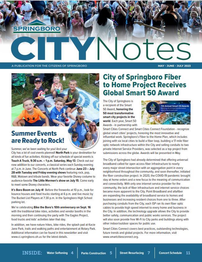 City Notes May - July 2023 cover