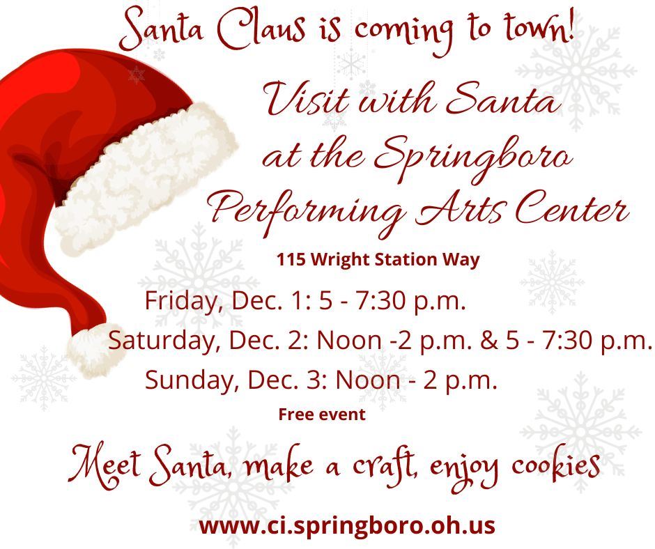 Santa at the PAC (Facebook Post)