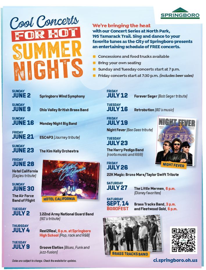 Concert schedule 2024