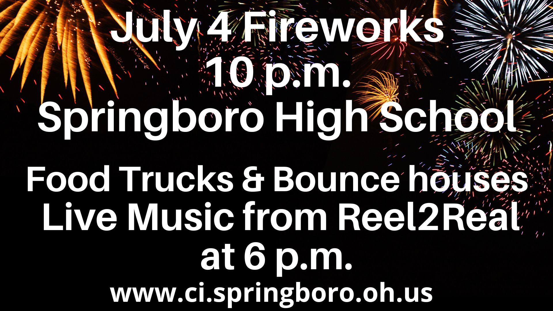 Springboro July 4 Fireworks 