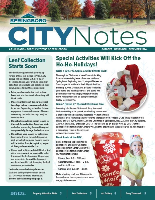 Oct - Dec 2024 City Notes cover