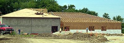 Building being constructed