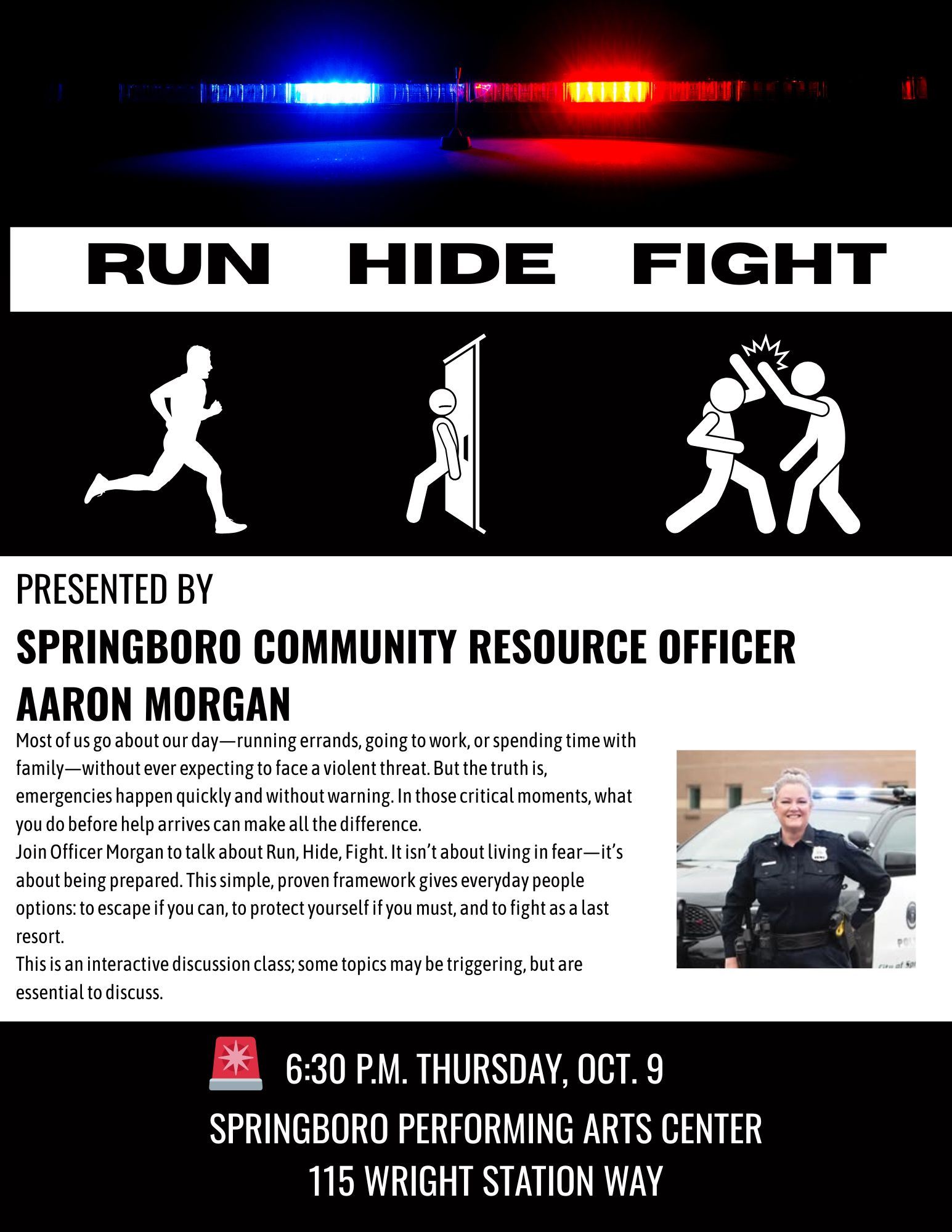 Run, Hide, Fight -- Aaron Morgan (1)