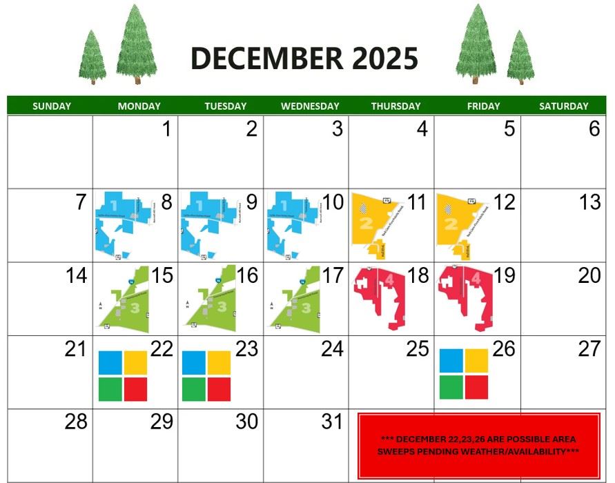 Leaf Collection map 2025 updated